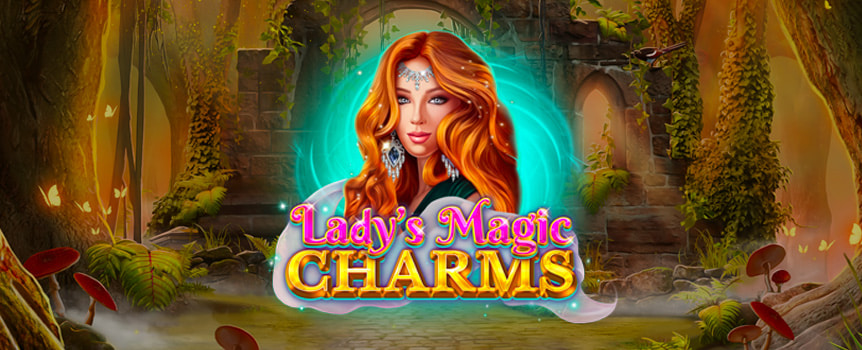 Have a spin on this magical pokie and you’ll instantly be enamored by this gorgeous Auburn Lady’s Magic Charms! 