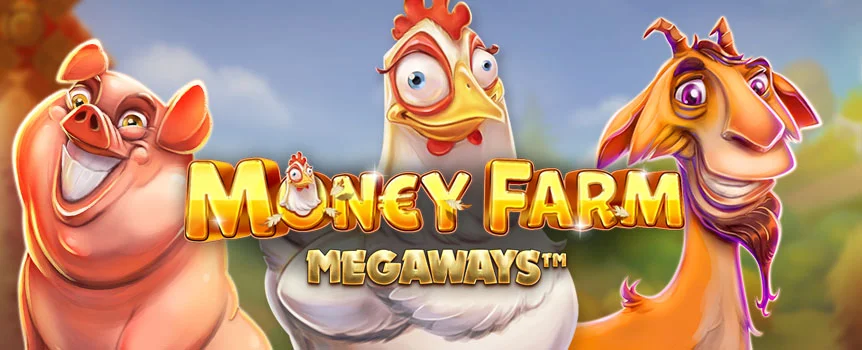 Crack open the reels with Money Farm Megaways! Expanding Wilds, cascading wins, and up to 100,000x payouts are ripe for the picking at Joe Fortune.