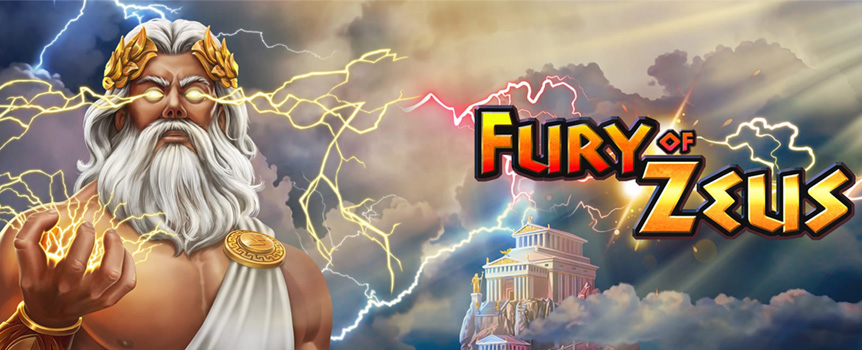 Head to Mount Olympus, the home of the Greek Gods, to play Fury of Zeus - a Greek pokie with God Almighty Payouts on offer!


